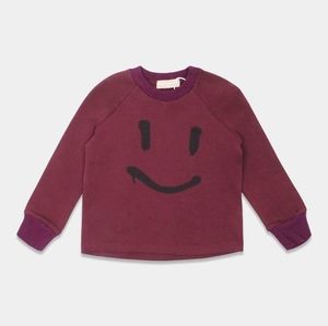 One Child Burgundy Soland dress Girls Maroon dress with Smile - sz 5